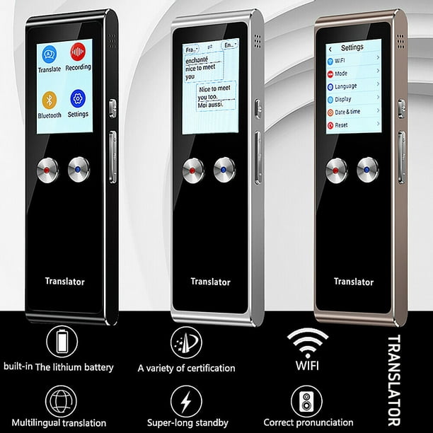 Smart Translator 70 Languages Intelligent Instant Real Time Voice Pocket Device